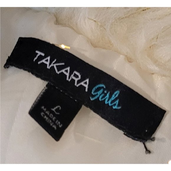 Takara Girl's Faux Fur Vest Sz L - Picture 5 of 8